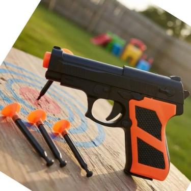 Imagem de Brinquedo Arminha Arma Lança Dardos Com Ventosa Gruda 14cm - DDGtoys