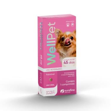 Imagem de Wellpet cão 45 mg 2 a 4,5 kg - antipulgas e carrapatos - OURO FINO
