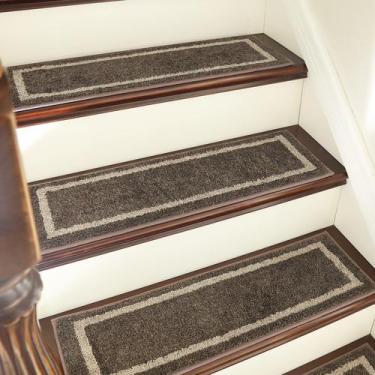 Imagem de Tapete COSY HOMEER Soft Antiderrapante Stair Treads 71x23 cm marrom