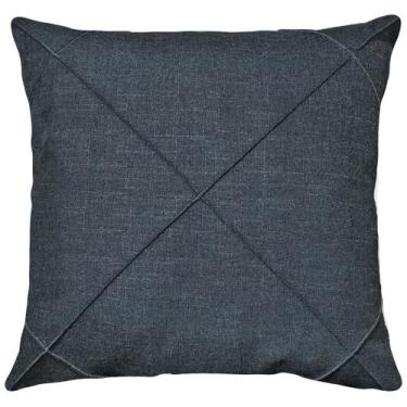Imagem de Capa Almofada Linho Azul Grafite Terracota Marrom Luxo 53x53 - M3 Deco