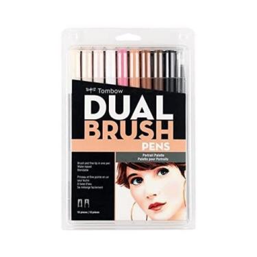 Imagem de Caneta Brush Tombow Ponta Dupla Portrait 10 Un