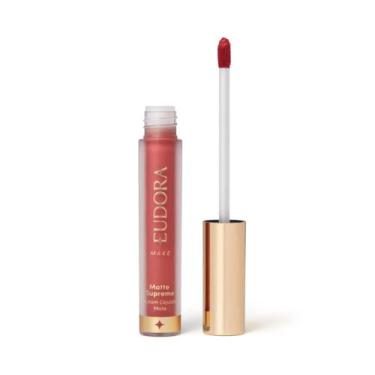 Imagem de Batom Líquido Matte Supreme 4,0ml - Eudora, Rosado Suave