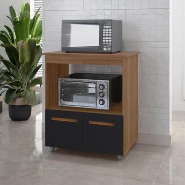 Imagem de Balcão Multifuncional Angela Para Cozinha com nicho para Forno E Micro