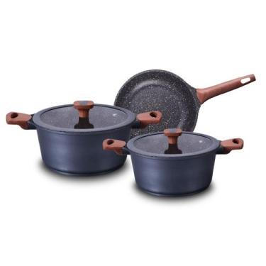Imagem de Conjunto de Panelas Titanium 3 Peças Revestimento Cerâmico - MTA Indus