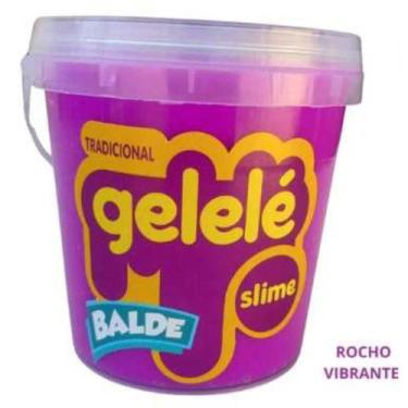 Imagem de Geleia Gelelé Slime Tradicional Balde 457g Massinha brinquedo criança,