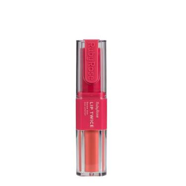 Imagem de Batom Liquido Ruby Rose Duo Lip Twice Lt20 6ml