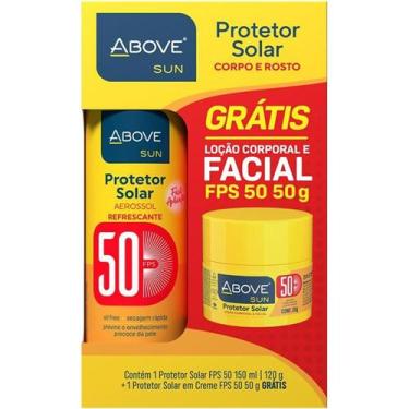 Imagem de Above Kit Protetor Solar FPS 50 Aerossol 150ml + Creme