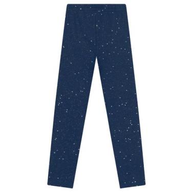 Imagem de Calça legging infantil menina em molecotton Brandili, 2, Azul