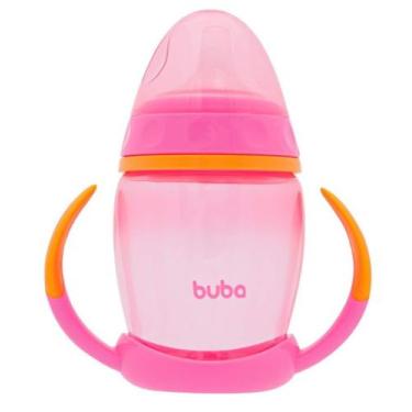 Imagem de Copo Treinamento Buba com Alça Removível e Bico em Silicone Rosa Copo 