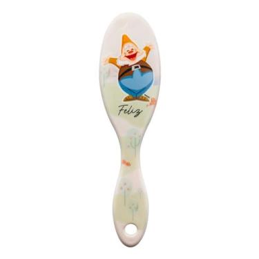 Imagem de Escova De Cabelo Oval Disney Sete Anões Feliz Marco Boni, Verde