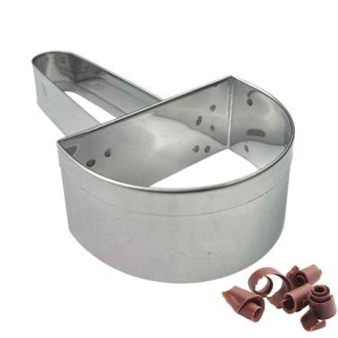 Imagem de RASPADOR DE CHOCOLATE MEIA LUA INOX 9x4x16,8CM CONFEITARIA RA-14 - WAL