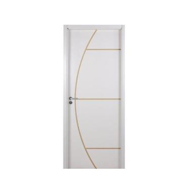 Imagem de Kit Porta de Madeira Decorada 215x64cm com Batente de MDF Ultra 12cm G