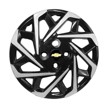 Imagem de Calota Aro 15 Sport Onix Prisma Joy 2017/. Preto C/ Prata - GRID, Gm P
