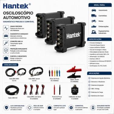Imagem de Osciloscópio Digital Automotivo 4 Ch 70 Mhz Hantek 6074be - BLUTU