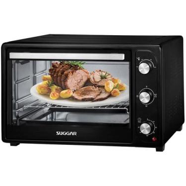 Imagem de Forno Elétrico De Bancada Suggar 50 Litros Preto 110v, Preto, 110V