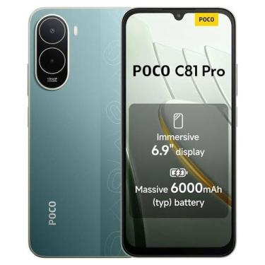 Imagem de Smartphone Celular Xiaomi POCO C81 Pro 256GB, 4GB RAM, Tela LCD 6,88 p