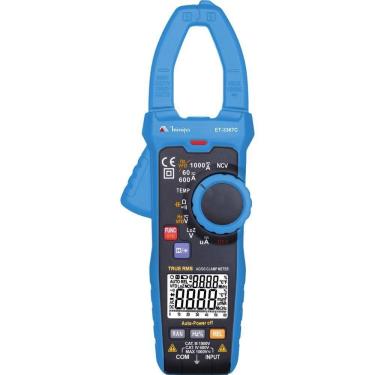 Imagem de Alicate Amperímetro Digital ET-3367C True RMS NCV Detecção sem Minipa