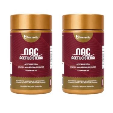 Imagem de Kit 240 cápsulas Nac N-Acetilcisteína + Zinco + Molibdênio + Vitamina D3 Cápsulas