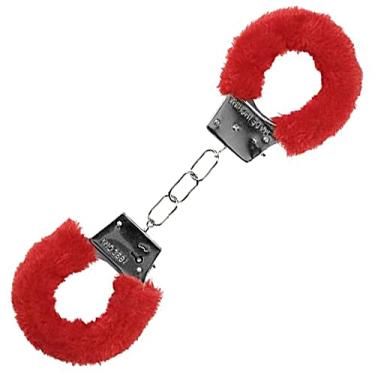 Imagem de Algemas de metal Erotica revestida com Pelucia Sexual Chaves Diversão Fantasia de Policia