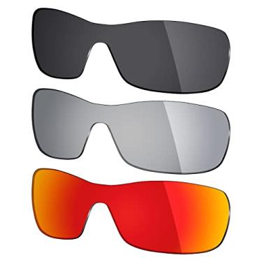Imagem de 3 pares de lentes polarizadas de substituição Mryok para óculos de sol Oakley Antix – Opções