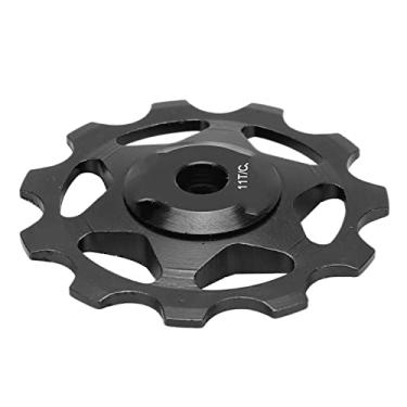 Imagem de Bnineteenteam Polia de câmbio traseiro para mountain bike 11T, roda de tensão traseira guia de roda roda traseira (preto)