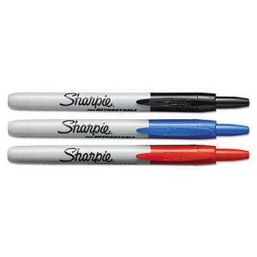 Imagem de SHARPIE Marcadores Permanentes Retráteis Sharpie 32726Pp Ponta Fina Sortida 3/Conjunto 1 Unidade (Pacote Com 3)