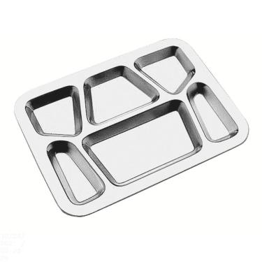 Imagem de Bandeja Tramontina Service em Aço Inox com 6 Divisórias Tramontina