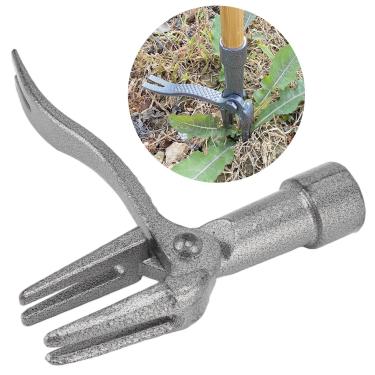 Imagem de ferramenta de extração de ervas daninhas de pé,Extrator de ervas daninhas manual, ferramenta de raiz de erva daninha sem dobrar para pátio de gramado de quintal, ferro fundido e revestimento antiferr