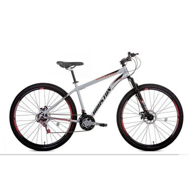 Imagem de Bicicleta Houston Discovery Aro 29 com Freio a Disco 21 Marchas 18&quot; Prata DSN291R