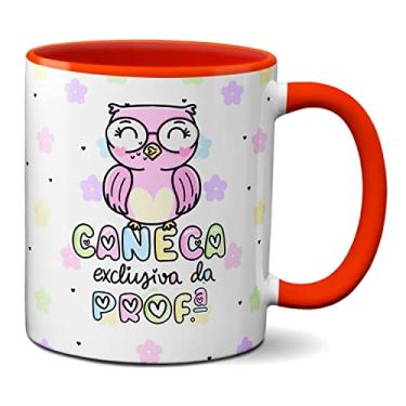Imagem de Caneca Exclusiva Da Professora Presente Coruja Fofa (Vermelha)
