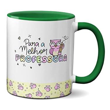 Imagem de Caneca Feliz Dia Professores Presente Para Melhor Professora (Verde)