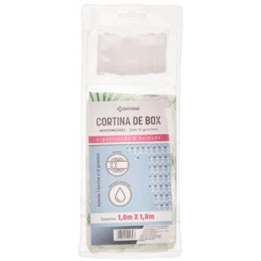 Imagem de Cortina para Box Banheiro 1,8m com 12 Ganchos Antimofo