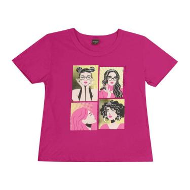 Imagem de T-Shirt Feminina Rovitex Teen Rosa