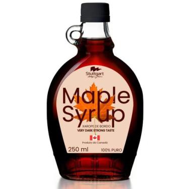 Imagem de Xarope De Maple Syrup 250ml 100% Puro Escuro - Importado - Stuttgart