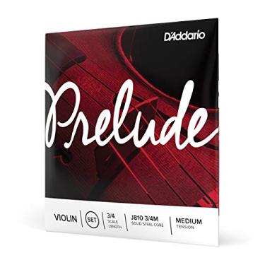 Imagem de Encordoamento Para Violino Tensão Média D'Addario Bowed Prelude J810 3/4M