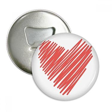 Imagem de Desenho de grafite, coração Dia dos Namorados, abridor de garrafas, ímã de geladeira, emblema multifuncional