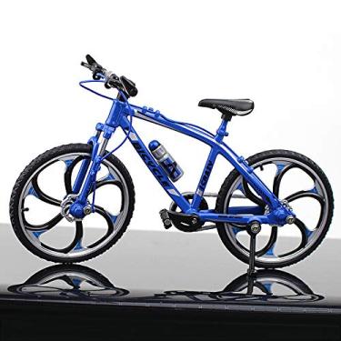 Imagem de CHAW Bicicleta de corrida de liga de bicicleta de montanha mini modelo de bicicleta, modelo realista de bicicleta para artesanato de decoração de casa/escritório