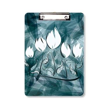 Imagem de DIYthinker Pasta de tulipa pintada à mão para plantas de flores placa de suporte A4