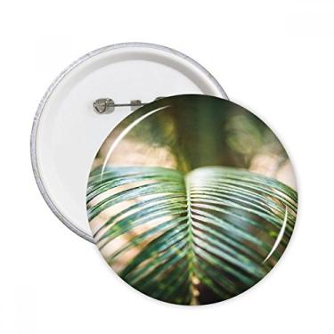 Imagem de Imagem de planta de folha verde natureza alfinetes redondos crachá botão emblema acessório decoração 5 peças