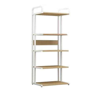 Imagem de KIZQYN Suporte de impressora de metal suporte de impressora prateleira de arquivo para armário de arquivo de escritório com prateleira de armazenamento ajustável para chão de armazenamento para impressora de mesa de escritório (cor: B)