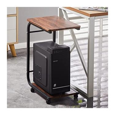 Imagem de KIZQYN Suporte de impressora Rack de suporte de impressora PC Suporte de host com base de mesa de roda Suporte de caixa de host móvel Suporte de subarmazenamento Impressora de mesa (Cor: 1)