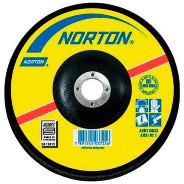 Imagem de Disco De Desbaste Para Metal 4.1/2" Norton 115X5x22,22mm - Bda50
