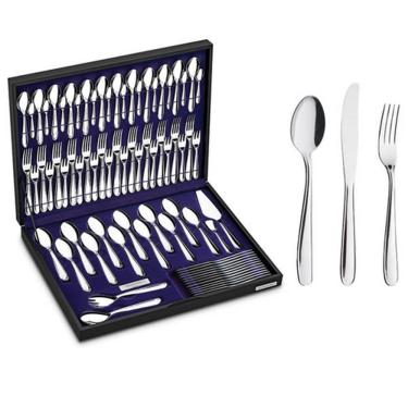 Imagem de Faqueiro Em Aço Inox 76 Peças Com Estojo De Madeira Maresias 66902300 - Tramontina