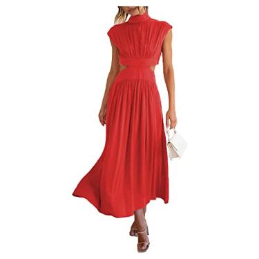 Imagem de Jueshanzj Vestido tomara que caia, Vermelho, G