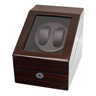 Imagem de Enrolador de relógio de pulso automático Caixa de enrolamento, 5 configurações de modo de rotação Enrolador de relógio automático com motor silencioso com almofadas macias de relógio para pulso masculino e feminino