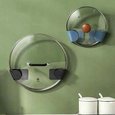 Imagem de Kit 5 Suportes Para tampas de Panelas Organizador de Armário