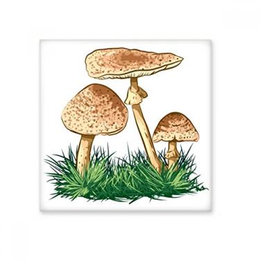 Imagem de Linda planta verde ilustração trufas cerâmica azulejo brilhante decalque pedra adornada tijolo vitrificado