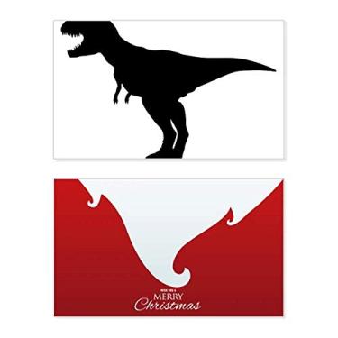 Imagem de Dinosaur Bones Bone Roar Holiday Holiday Merry Christmas Parabéns Card Christmas Letter Message