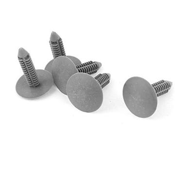Imagem de uxcell 5 peças 7 x 7 mm furos cinza empurrar em rebites de plástico para painel de porta do carro fixador