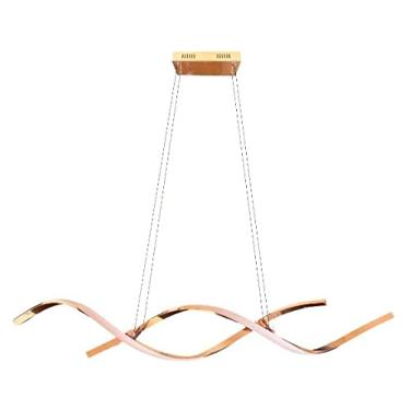 Imagem de Luminária lustre Pendente Led 35w Dna Moderno Gold Rosé